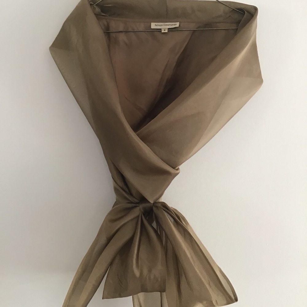 Gold glimmer evening wrap